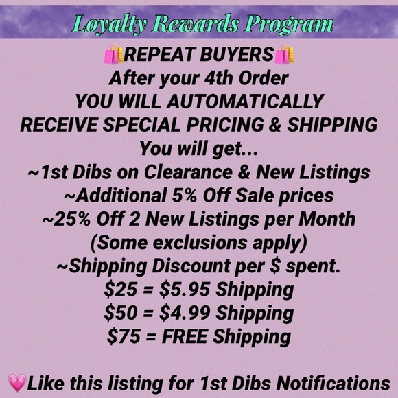 BUYER REWARDS ~ Thank you for Shopping🦚💞💕 - Picture 6 of 7